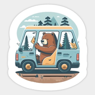 Bear's Wild Van Adventure Sticker